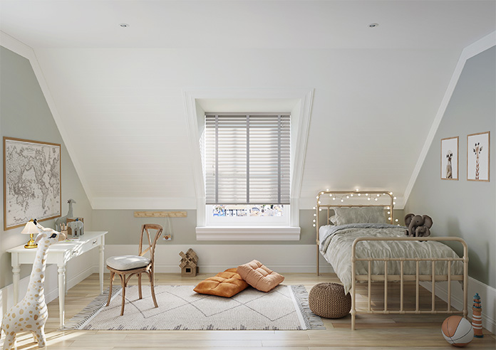 Origin Deluxe, Cosmopolitan Grey - Motorised Venetian Blind - Image 6